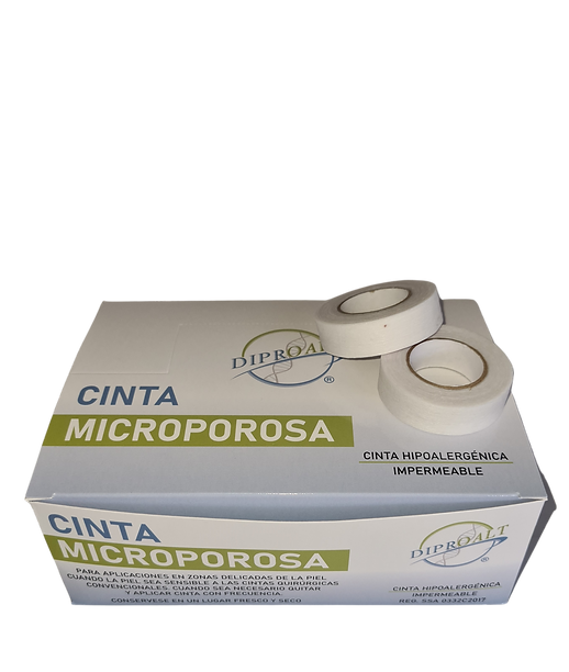 CINTA MICROPOROSA 1.25 X 10 M BLANCA - Imagen 4